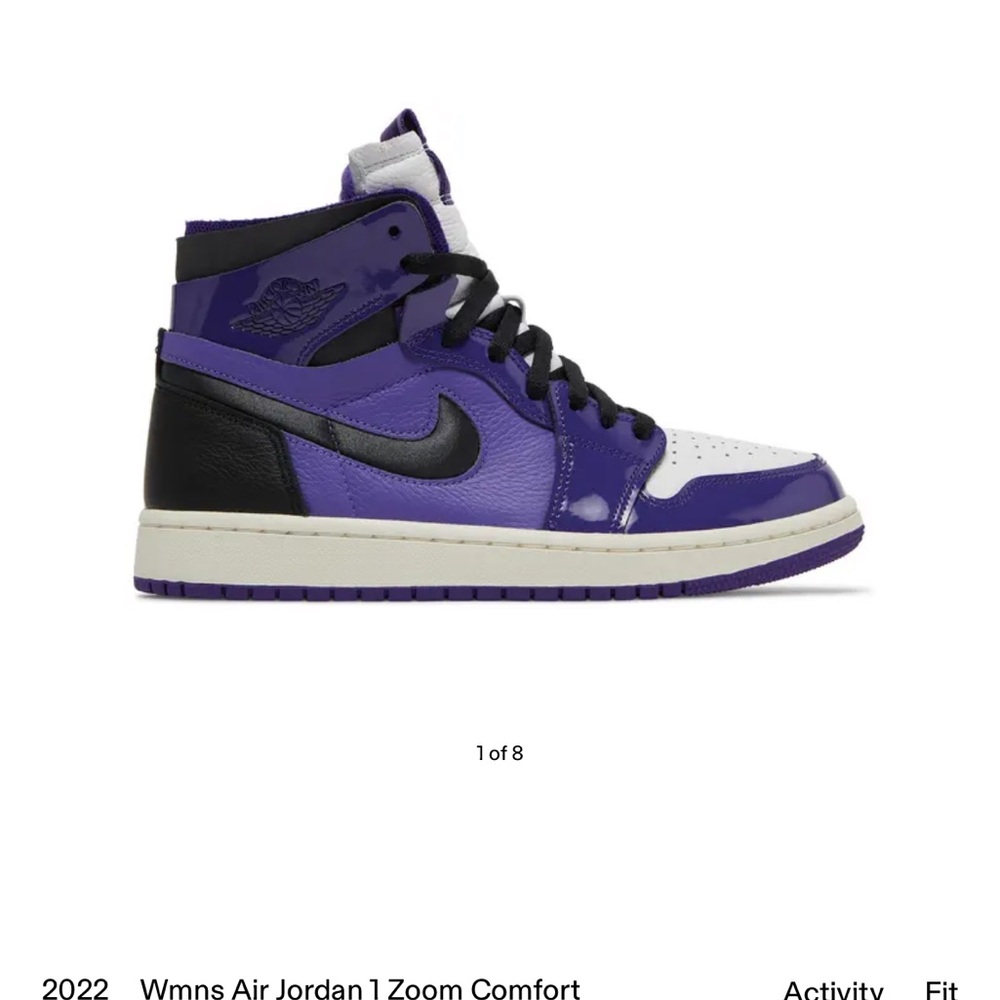 Jordan Athletic Shoes in Purple and White